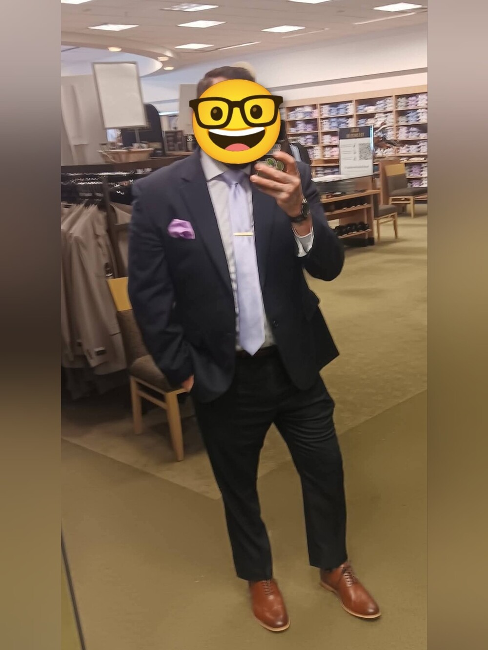 Calvin Klein Window Pane Slim Fit 3 Piece Wool Blended Suit
